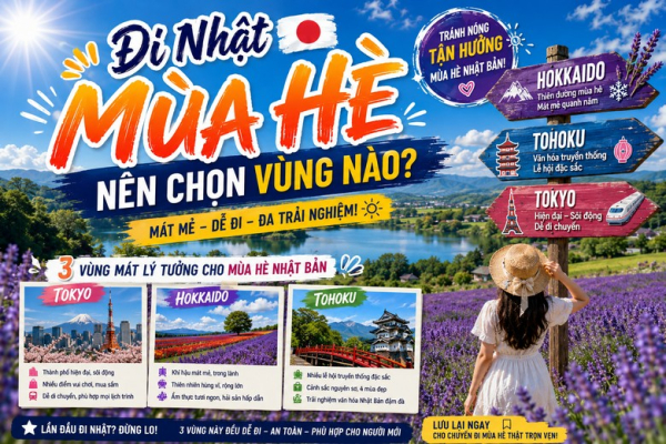 Đi Nhật Mùa Hè Nên Chọn Vùng Nào? 