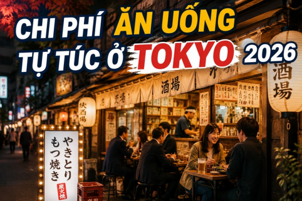 Chi Phí Ăn Uống Tự Túc Ở Tokyo 2026: Bảng Giá Thực Tế Từng Bữa, Quán Giá Tốt Và Mẹo