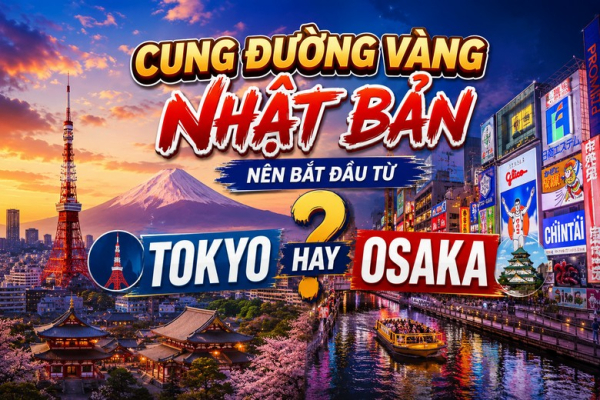 Cung Đường Vàng Nhật Bản Nên Bắt Đầu Từ Tokyo Hay Osaka?