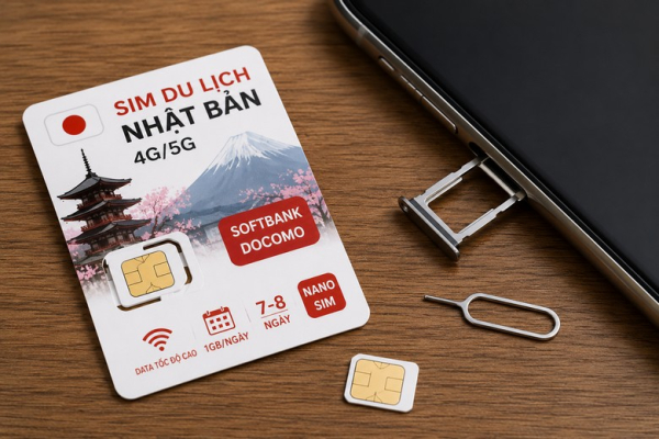 Nên mua Sim, eSIM hay thuê wifi khi đi tour Nhật