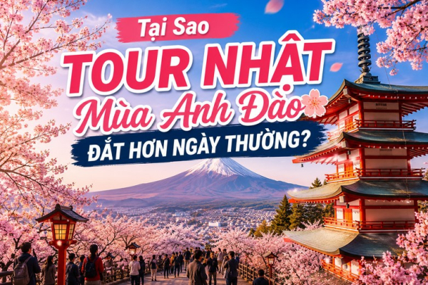 Tại Sao Tour Nhật Mùa Anh Đào Đắt Hơn Ngày Thường?