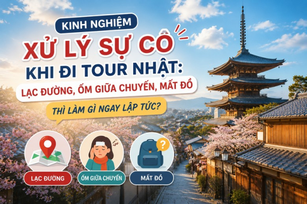 Kinh nghiệm xử lý sự cố khi đi tour Nhật: Làm gì ngay?