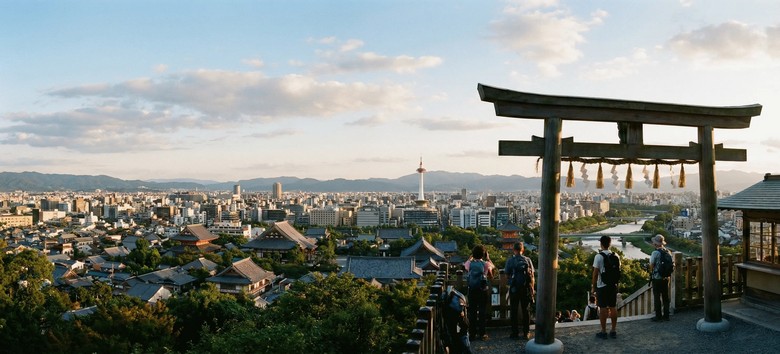 Điểm ngắm cảnh Yotsutsuji nhìn xuống phía nam Kyoto