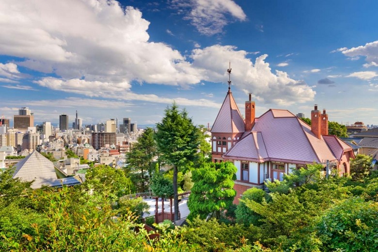 Khu phố cổ Kitano với những ngôi nhà kiểu phương Tây
